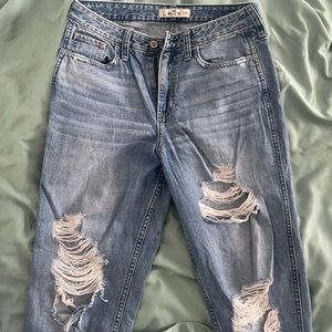 Hollister ripped straight jeans sz 27
